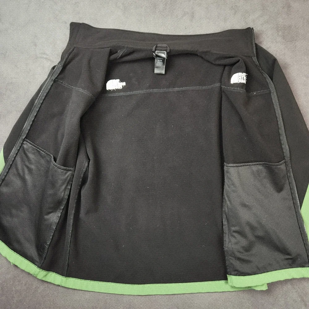 The North Face Apex Bionic Sweater Jacket Mens XL Black Green Full Zip Softshell